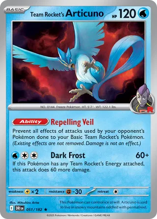 Team Rocket's Articuno, Destined Rivals 051/182