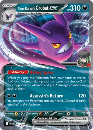 Team Rocket's Crobat EX, Destined Rivals 122/182
