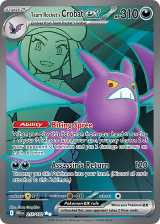 Team Rocket's Crobat EX, Destined Rivals 217/182