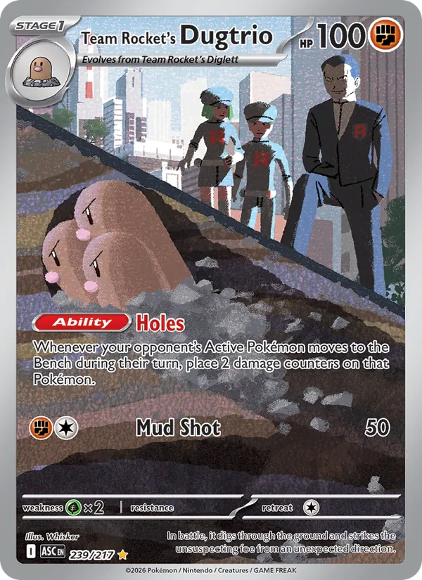 Team Rocket's Dugtrio, Ascended Heroes 239/217