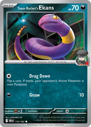 Team Rocket's Ekans, Destined Rivals 112/182