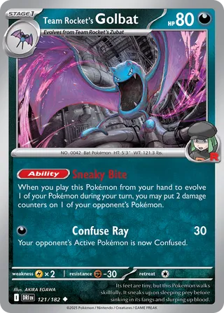 Team Rocket's Golbat, Destined Rivals 121/182
