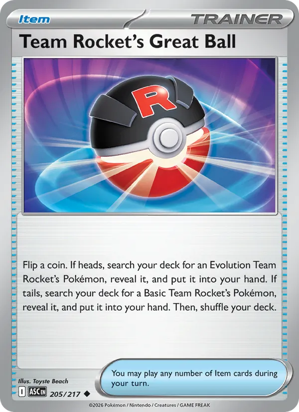 Team Rocket's Great Ball, Ascended Heroes 205/217