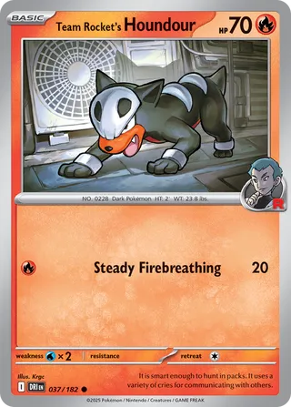 Team Rocket's Houndour, Destined Rivals 037/182