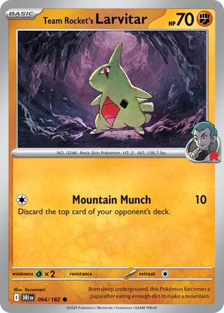 Team Rocket's Larvitar, Destined Rivals 094/182