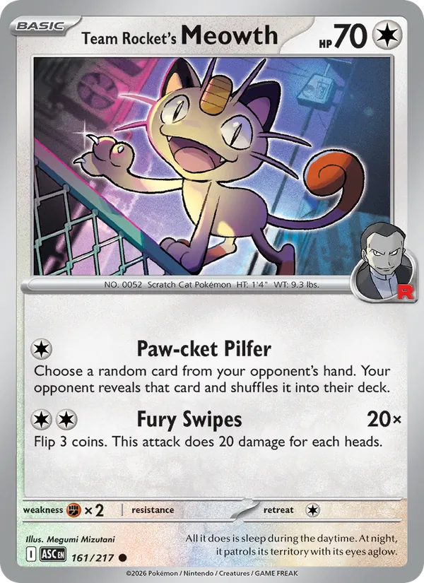 Team Rocket's Meowth, Ascended Heroes 161/217