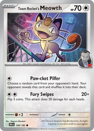 Team Rocket's Meowth, Destined Rivals 149/182