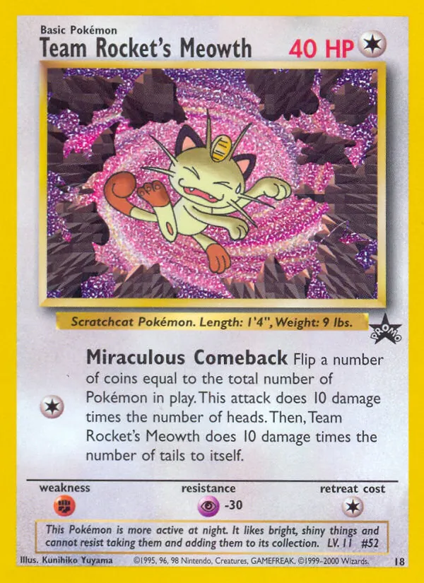 Team Rocket's Meowth, Wizards of the Coast Promos 018/053