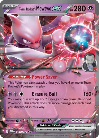 Team Rocket's Mewtwo EX, Destined Rivals 081/182