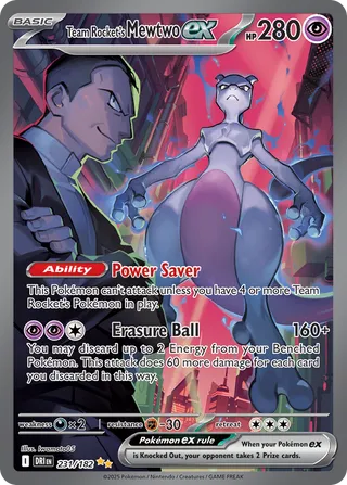 Team Rocket's Mewtwo EX, Destined Rivals 231/182