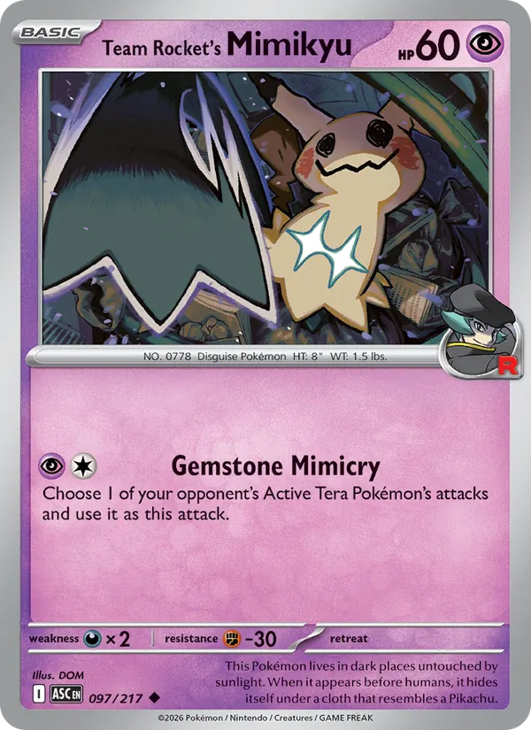 Team Rocket's Mimikyu, Ascended Heroes 097/217