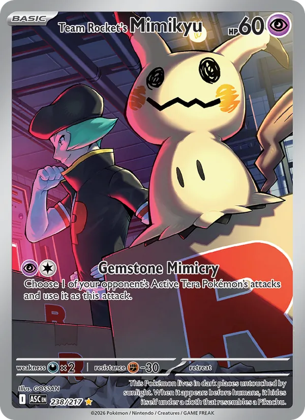 Team Rocket's Mimikyu, Ascended Heroes 238/217