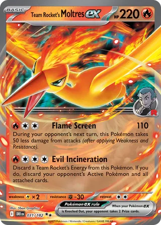 Team Rocket's Moltres EX, Destined Rivals 031/182