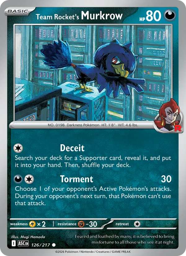 Team Rocket's Murkrow, Ascended Heroes 126/217