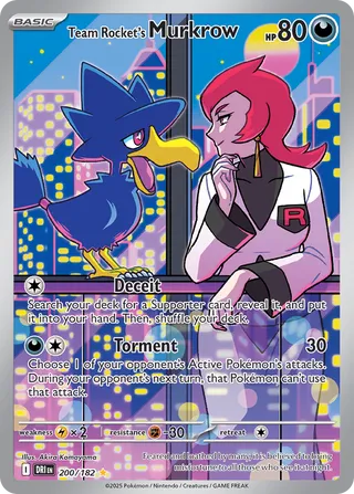 Team Rocket's Murkrow, Destined Rivals 200/182