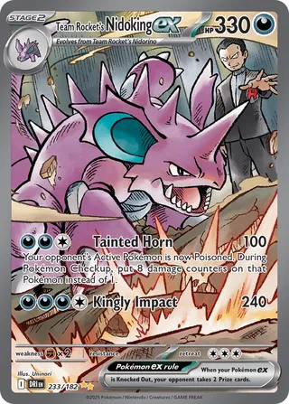 Team Rocket's Nidoking EX, Destined Rivals 233/182