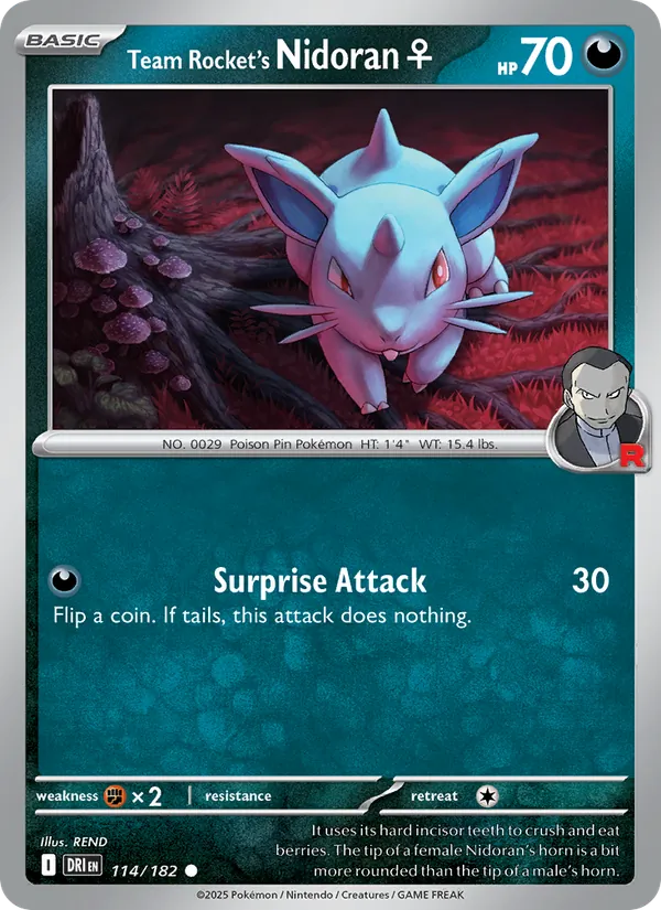 Team Rocket's Nidoran♀, Destined Rivals 114/182