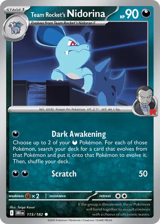 Team Rocket's Nidorina, Destined Rivals 115/182
