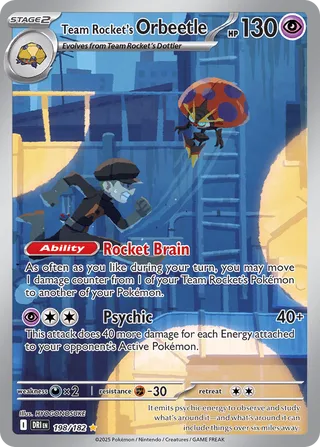 Team Rocket's Orbeetle, Destined Rivals 198/182