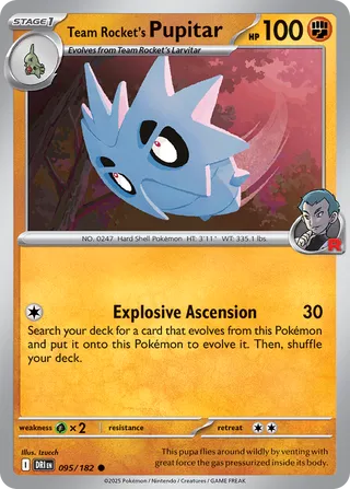 Team Rocket's Pupitar, Destined Rivals 095/182