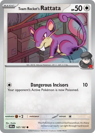 Team Rocket's Rattata, Destined Rivals 147/182