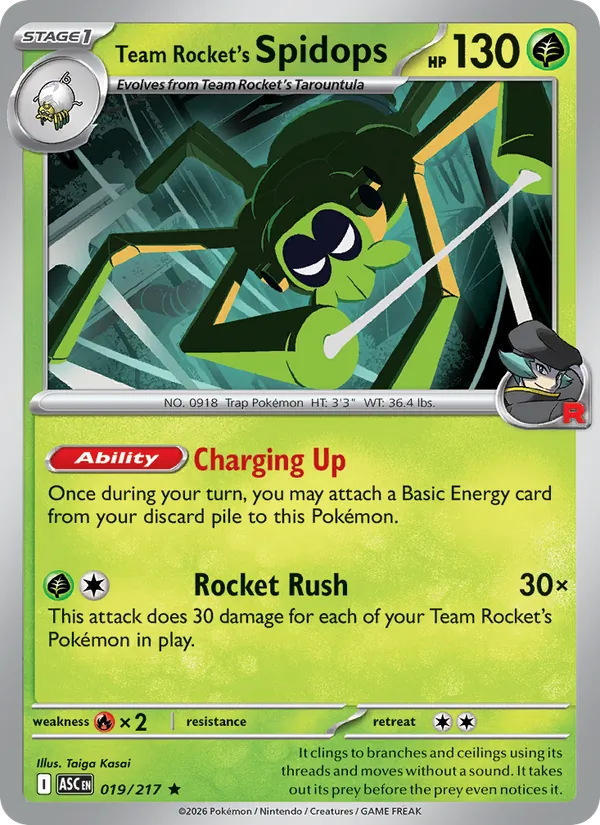 Team Rocket's Spidops, Ascended Heroes 019/217