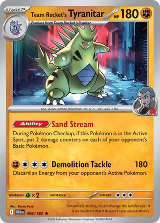 Team Rocket's Tyranitar, Destined Rivals 096/182