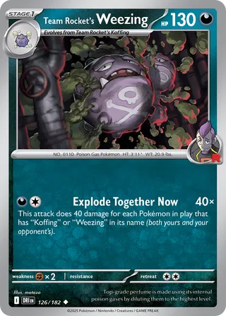 Team Rocket's Weezing, Destined Rivals 126/182