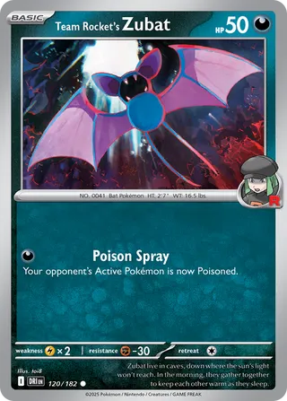 Team Rocket's Zubat, Destined Rivals 120/182