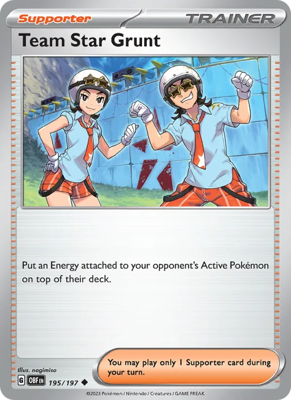 Team Star Grunt, Obsidian Flames 195/197