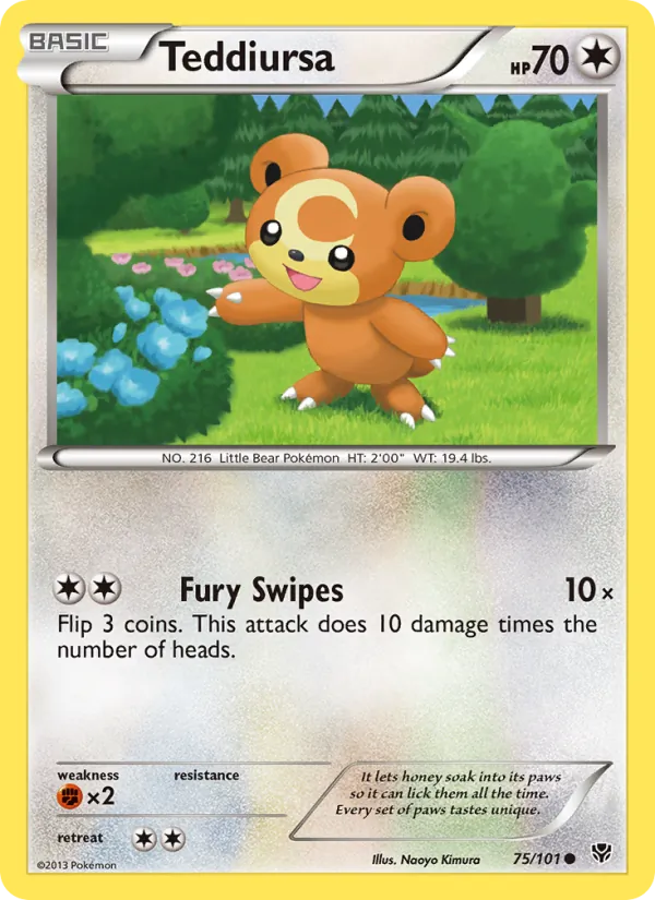 Teddiursa, Plasma Blast 075/101