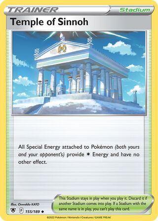 Temple of Sinnoh, Play! Pokémon Prize Pack Series Three 155/189