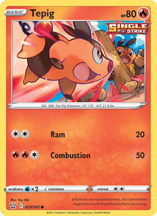 Tepig, Battle Styles 023/163