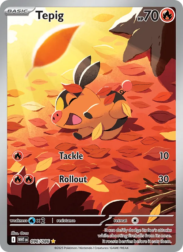 Tepig, White Flare 096/086