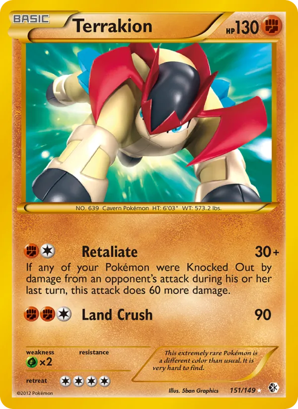Terrakion, Boundaries Crossed 151/149