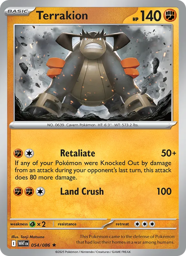 Terrakion, White Flare 054/086