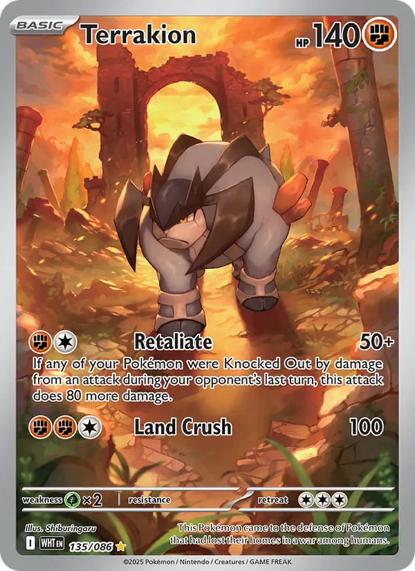 Terrakion, White Flare 135/086