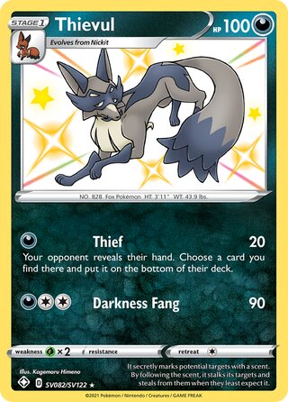 Thievul, Shining Fates SV082/SV122