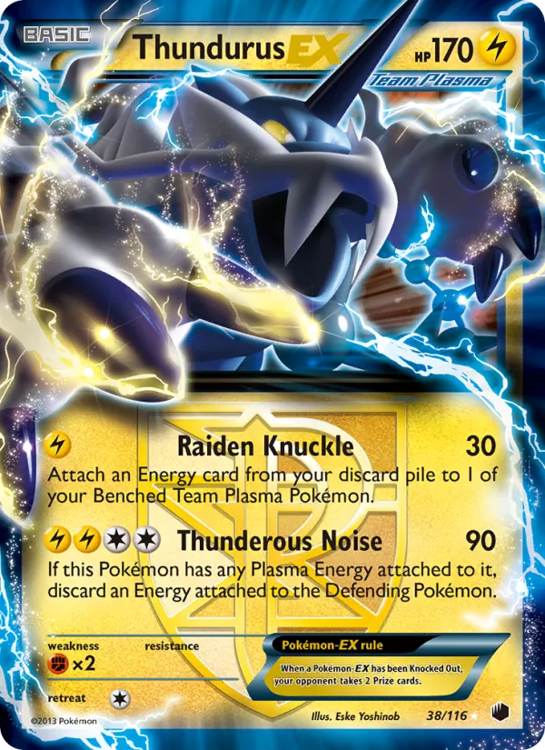 Thundurus-EX, Plasma Freeze 038/116