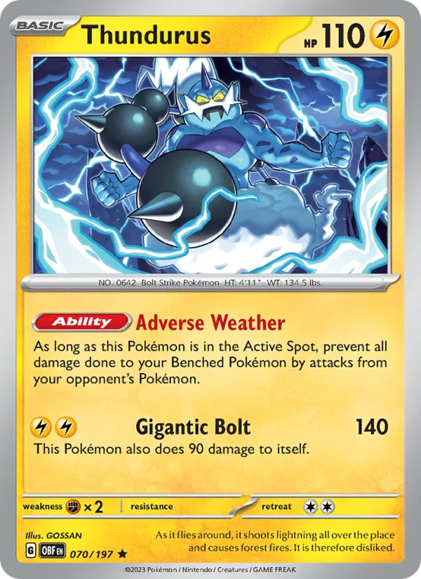 Thundurus, Obsidian Flames 070/197