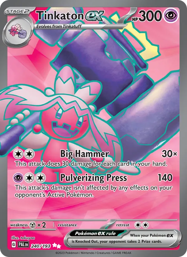 Tinkaton EX, Paldea Evolved 240/193