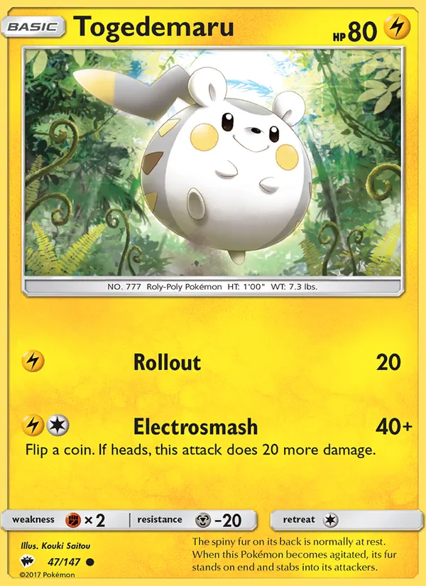 Togedemaru, Burning Shadows 047/147