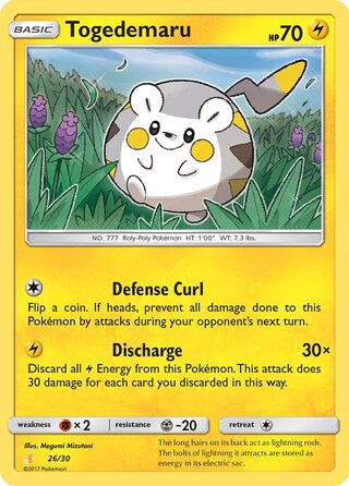 Togedemaru, SM trainer Kit (Alolan Raichu) 026/030