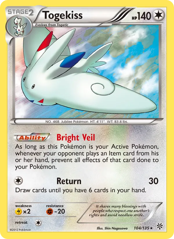 Togekiss, Plasma Storm 104/135