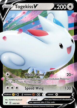 Togekiss V, Play! Pokémon Prize Pack Series One 140/185