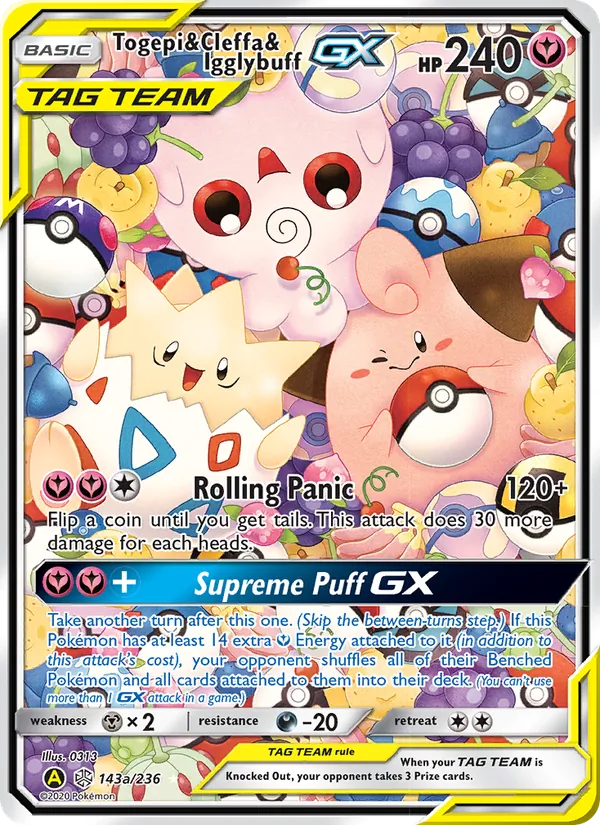 Togepi & Cleffa & Igglybuff GX, Cosmic Eclipse 143/236