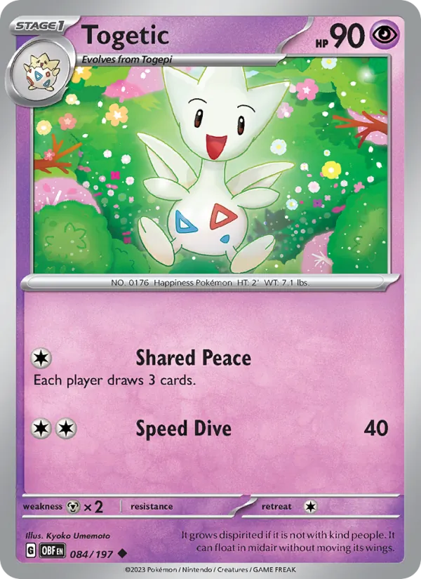 Togetic, Obsidian Flames 084/197