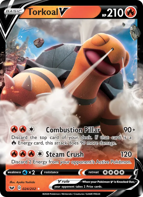 Torkoal V, Sword & Shield 024/202