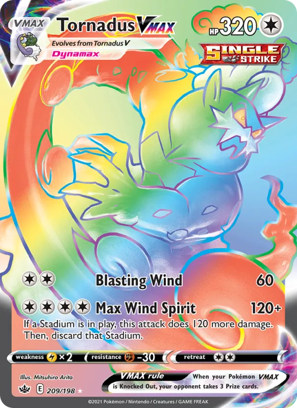 Tornadus VMAX, Chilling Reign 209/198