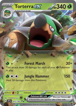 Torterra EX, Play! Pokémon Prize Pack Series Five 012/162